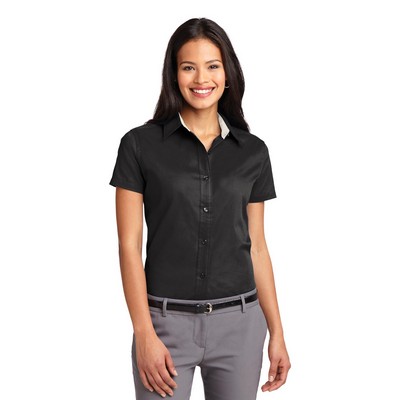 Port Authority® Women's Short Sleeve Easy Care Shirt.